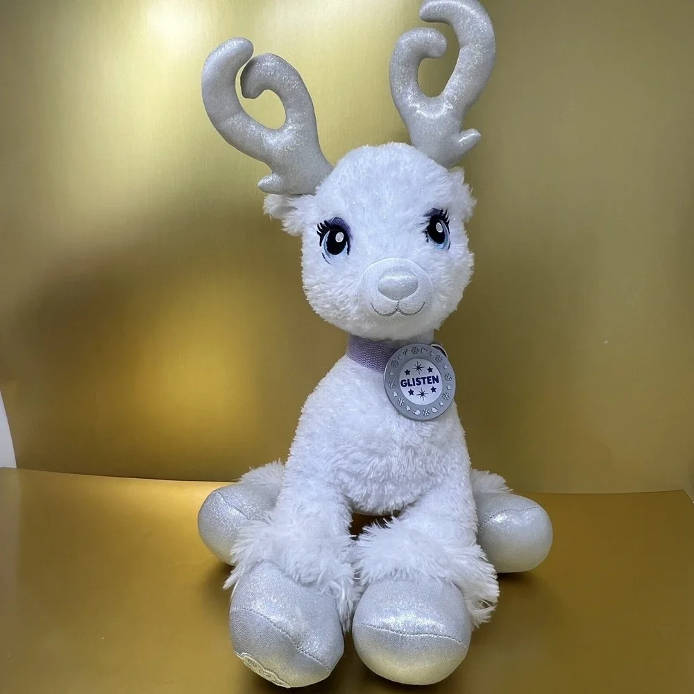 Glisten White Reindeer Plush Build A Bear Toy 17